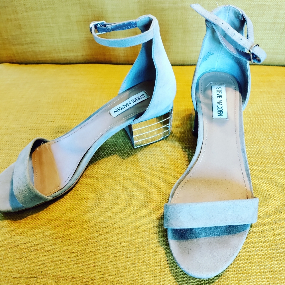✨ 4/$15 Steve Madden Leather Heels with Disco Ball Heels